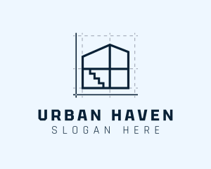 House Draft Architecture  logo design