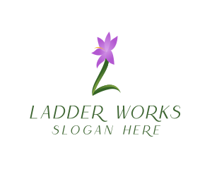 Natural Flower Letter L logo design