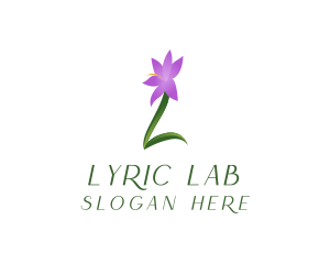 Natural Flower Letter L logo design