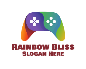 Rainbow Console Controller logo design