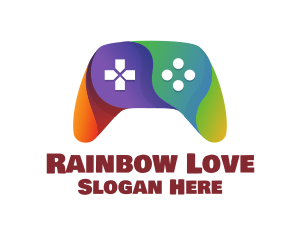 Rainbow Console Controller logo design