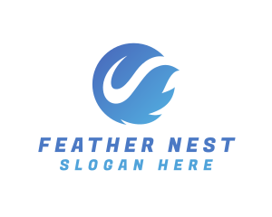 Feather - Feather Leaf Spa logo design
