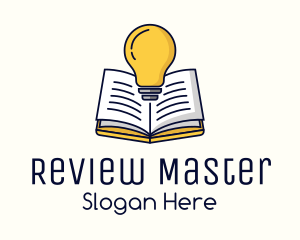 Review - Light Bulb Book logo design