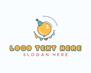 Party Hat - Balloon Party Hat logo design
