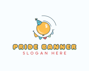 Balloon Party Hat logo design