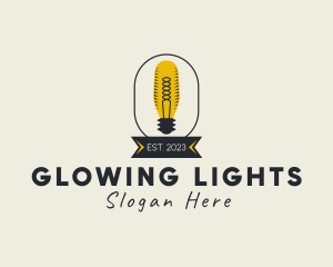 Light Bulb Electricity logo design