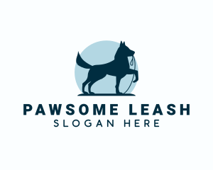 Leash - Dog Walking Leash logo design