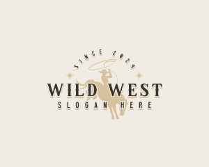 Cowboy - Rodeo Cowboy Saloon logo design