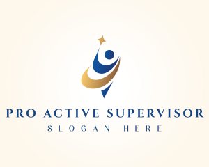 Supervisor - Victory Coaching Award logo design