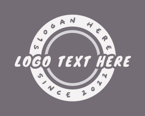 Tattooist - Retro Urban Circle logo design