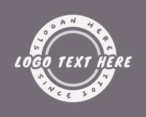 Skating - Retro Urban Circle logo design