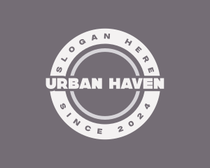 Retro Urban Circle logo design