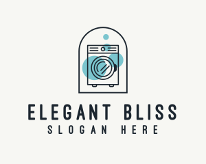 Clothes Washer - Laundromat Washing Machine logo design