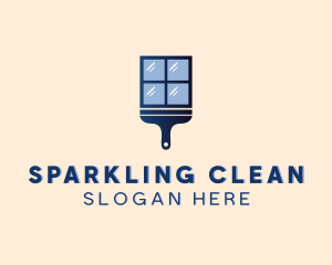 Cleaning - Window Squeegee Cleaning logo design
