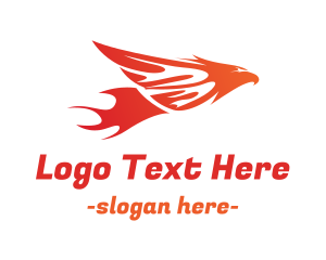 Flying - Hot Flying Bird logo design