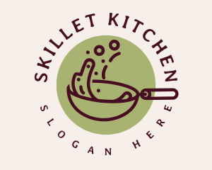 Skillet - Minimalist Cafeteria Pan logo design