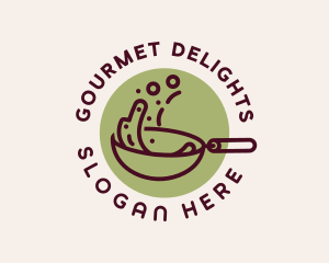 Cooking Pan Cuisine logo design