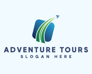 Tour - Airplane Travel Tour logo design