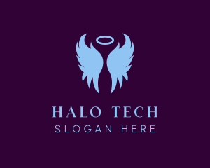 Halo - Angel Wings Halo logo design