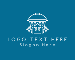 Clean - Home Cleaning Bucket logo design