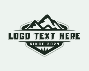 Peak - Mountain Tree Adventure logo design