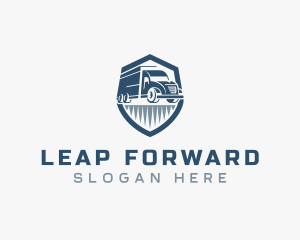 Forwarding Truck Shield logo design