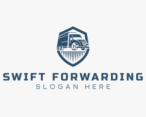 Forwarding - Forwarding Truck Shield logo design