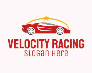 Race Car Star logo design