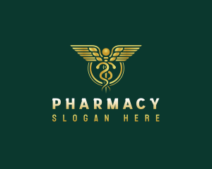 Premium Caduceus Pharmacy logo design