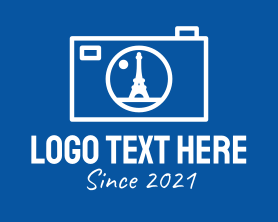 Photograph - Paris Camera Outline logo design