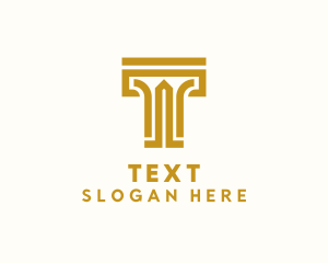 Premium Luxury Letter T logo design