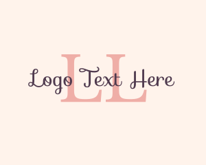 Letter - Feminine Fashion Cosmetics Boutique logo design