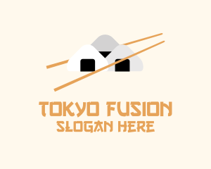 Tokyo - Japanese Onigiri Meal logo design