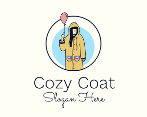 Coat - Balloon Raincoat Woman logo design