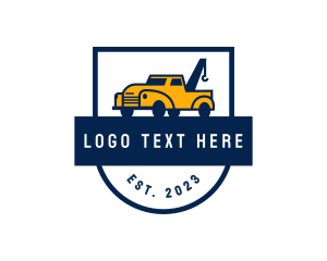 Tow - Tow Truck Pickup logo design