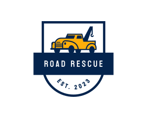 Tow Truck Pickup logo design