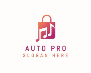 Mall - Music Retail Bag logo design