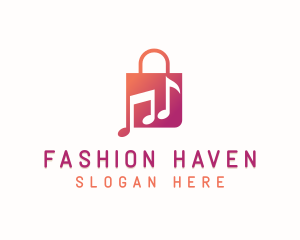 Mall - Music Retail Bag logo design