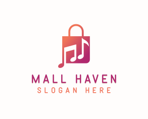 Music Retail Bag logo design