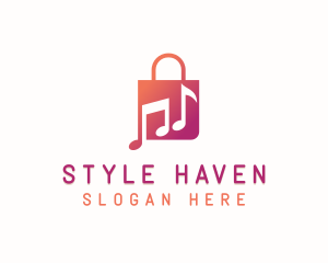 Retail - Music Retail Bag logo design
