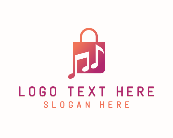 Retail - Music Retail Bag logo design