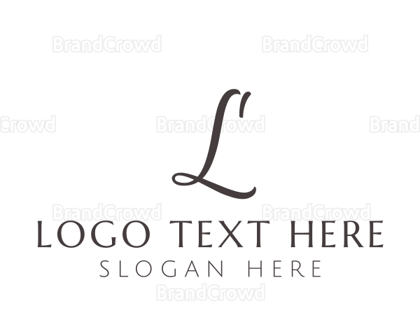 Elegant Cursive Event Logo