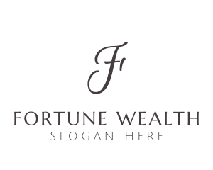 Fortune - Elegant Cursive Event logo design