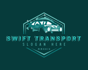 Transport Car Wash Vehicle logo design