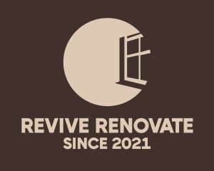 Renovate - Window Home Renovation logo design