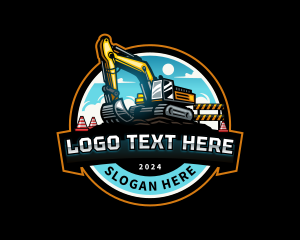 Industrial - Construction Heavy Equipment Excavator logo design