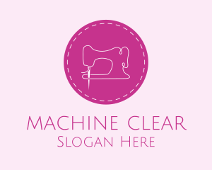 Seamstress Sewing Machine logo design