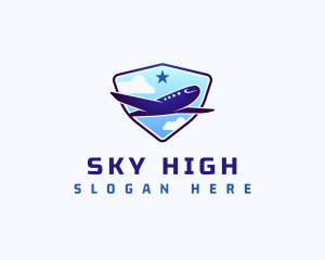 Travel Sky Airplane logo design