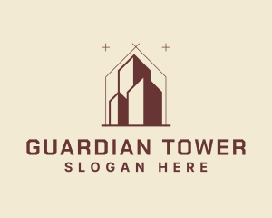 Building Tower Architecture logo design