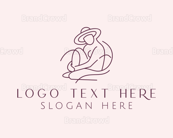 Nude Fashion Model Logo